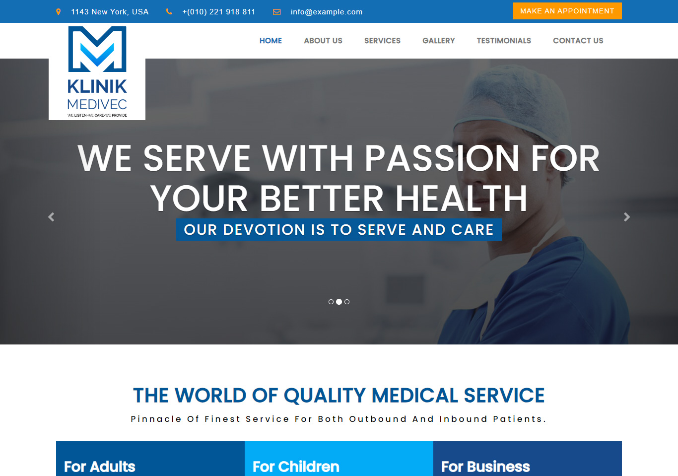 Klinik Medives - Web Development Sydney Australia